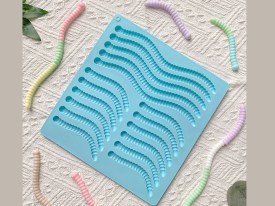 Molde silicona orugas